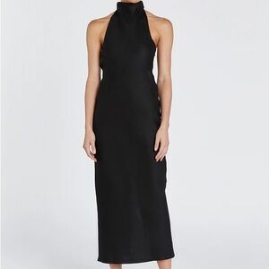 DISSH NWT Vera Black Linen Dress